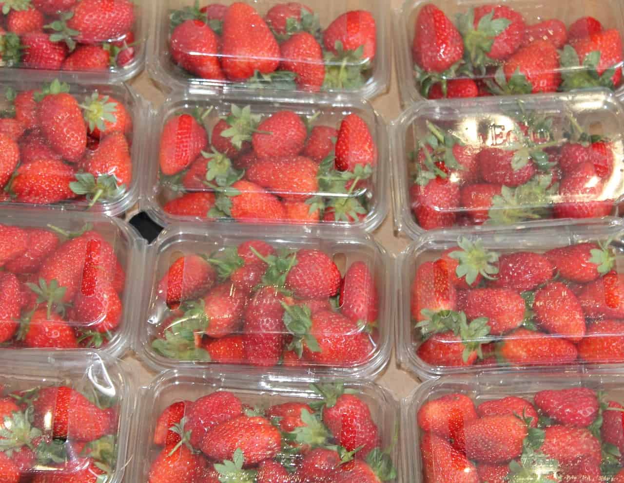 Erdbeeren Verpackung