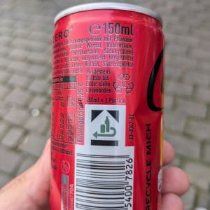 EM2024 Köln Heumarkt Kleinstverpackungen halbe Getränkedose 150ml