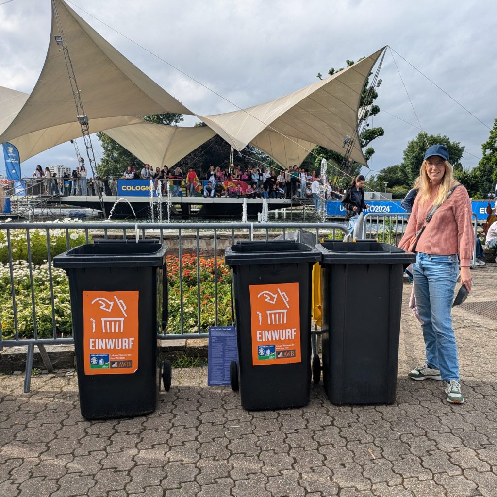 Werstoffinsel am Tanzbrunnen in Köln während der UEFA EM2024