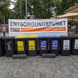 Wertstoffinseln auf dem NRW Tag 2024 am Rheinauhafen in Köln, 2024