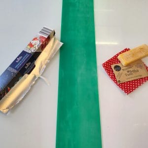 Bienenwachstuch statt Brotzeit in Aluminium- oder Klarsichtfolie