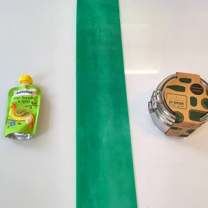 Mehrweg-Brotdose statt gepresstes Obst in Einwegkunststoffverpackung